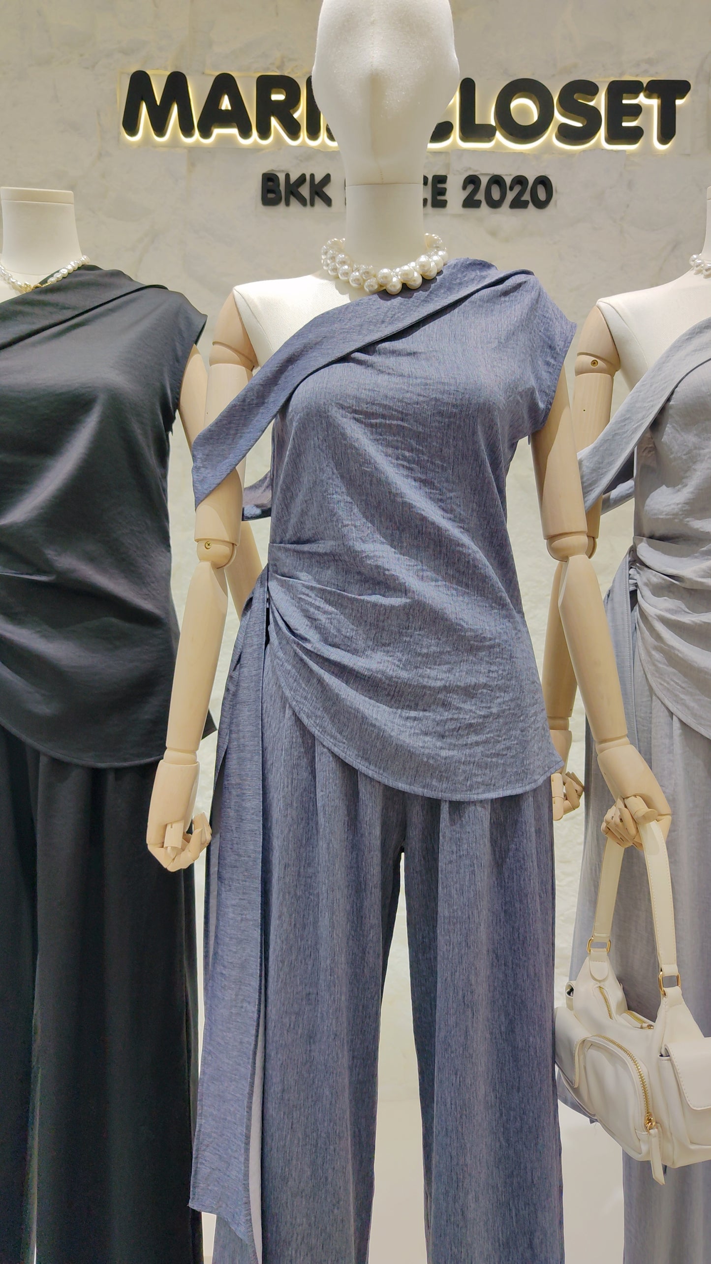 The "Helena" Asymmetrical Drape Set