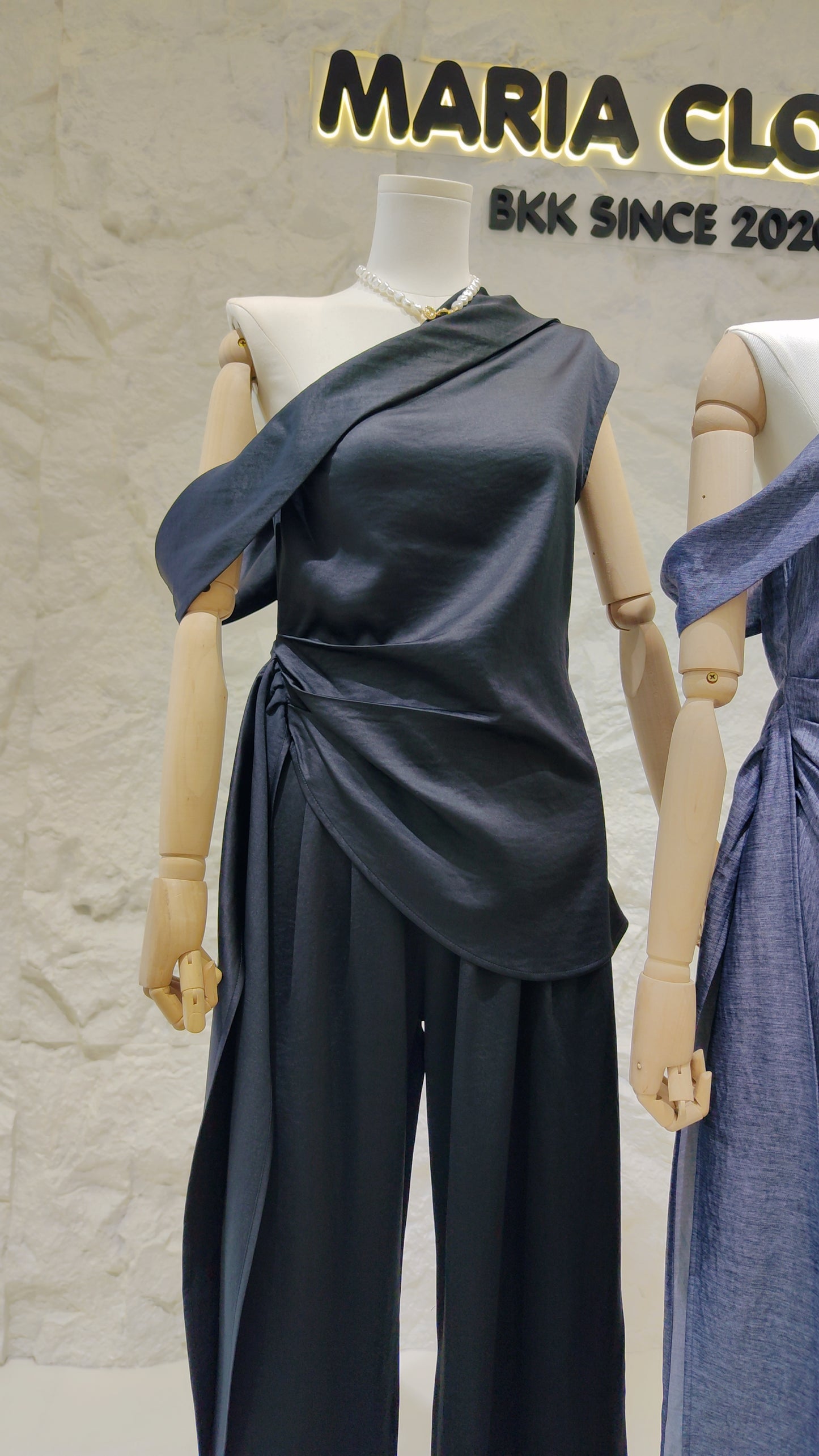 The "Helena" Asymmetrical Drape Set