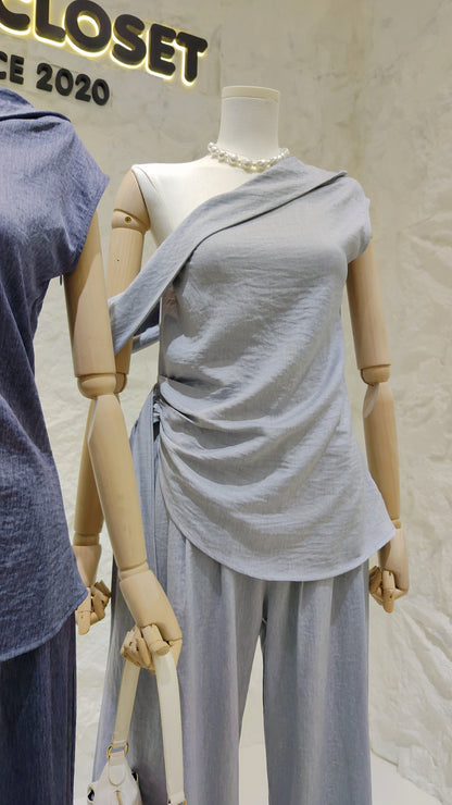 The "Helena" Asymmetrical Drape Set