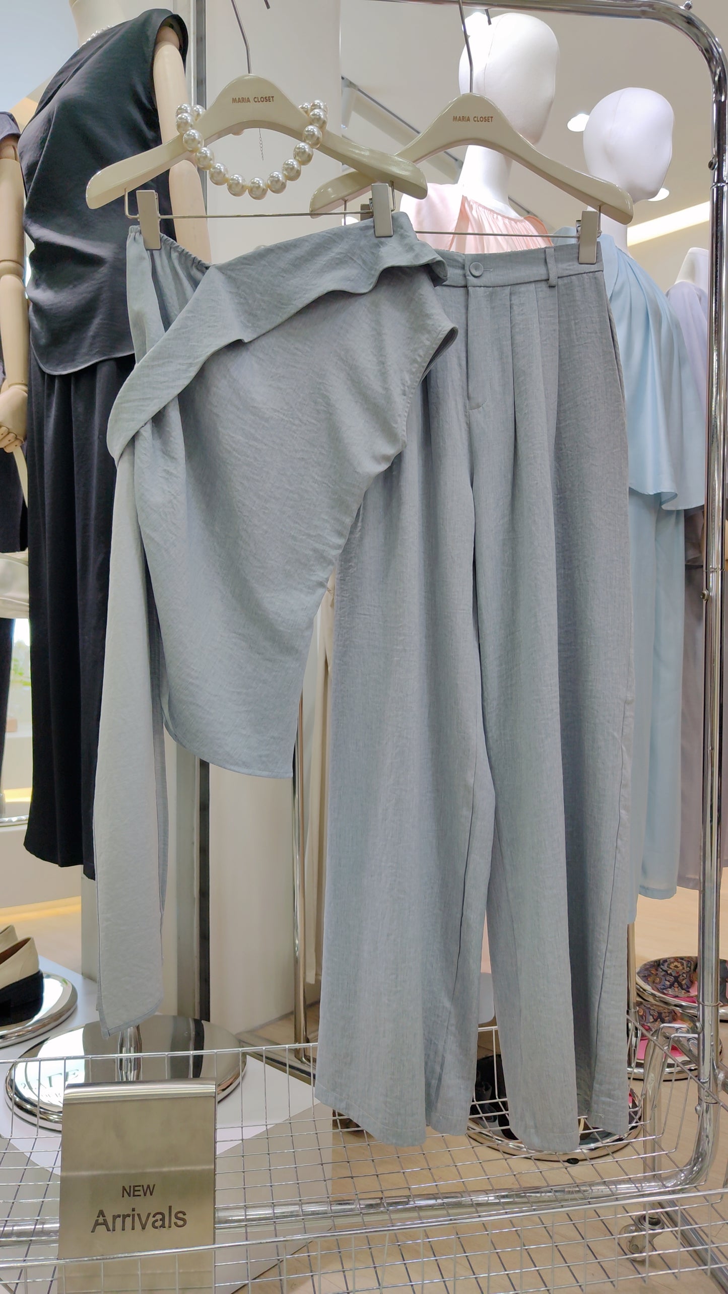 The "Helena" Asymmetrical Drape Set