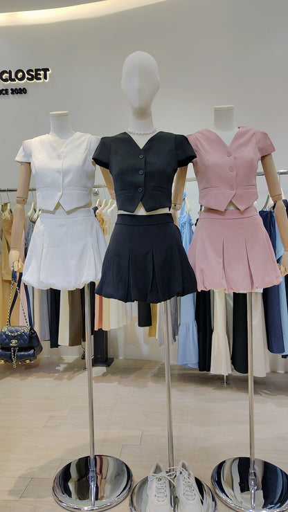 The "Bubble Pleat" Co-ord: