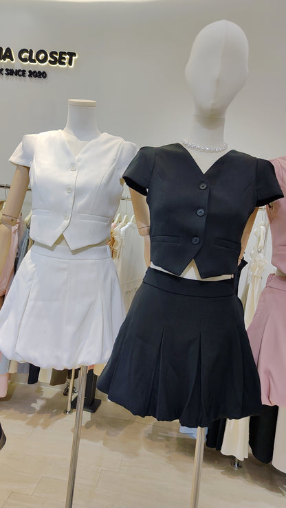 The "Bubble Pleat" Co-ord: