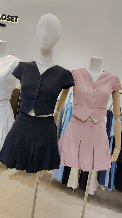 The "Bubble Pleat" Co-ord: