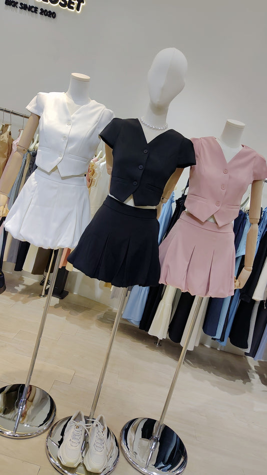 The "Bubble Pleat" Co-ord: