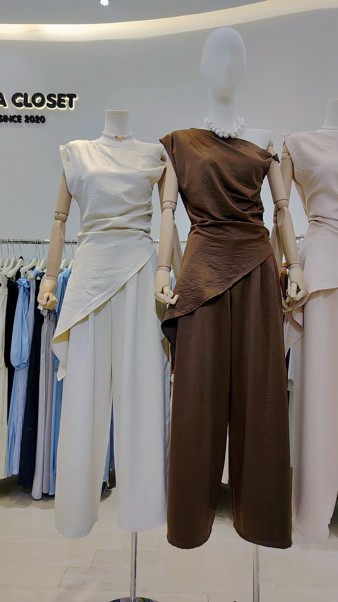 Maria's "Asymmetrical Drape" Co-ord Set