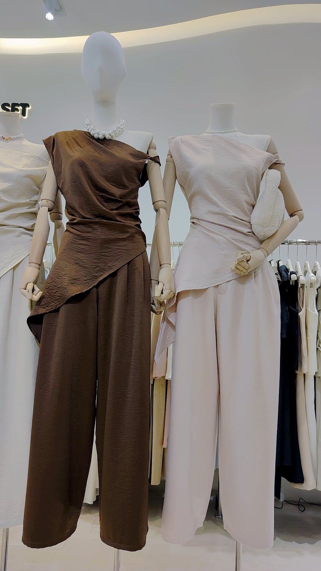 Maria's "Asymmetrical Drape" Co-ord Set