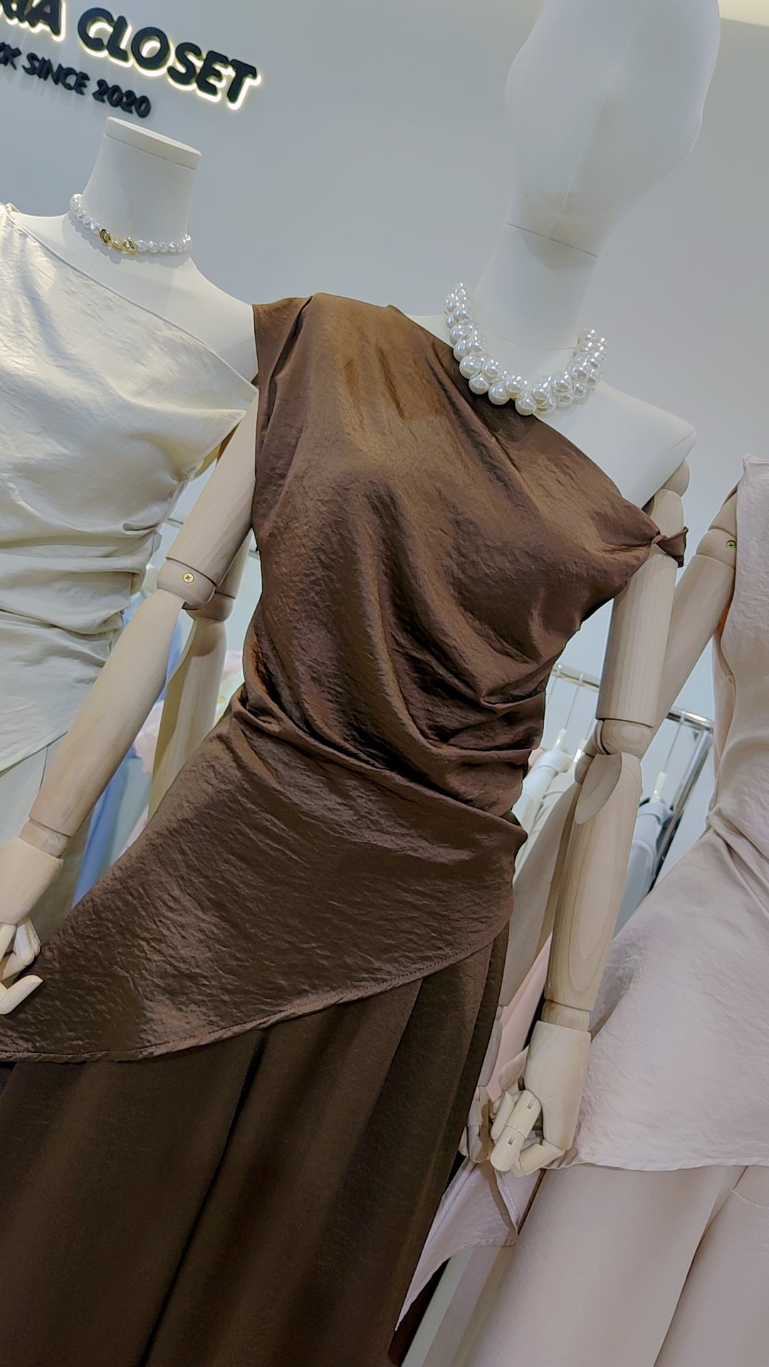 Maria's "Asymmetrical Drape" Co-ord Set