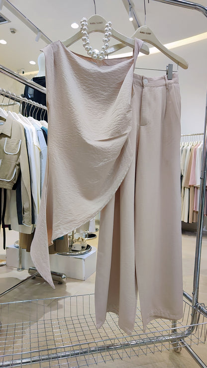 Maria's "Asymmetrical Drape" Co-ord Set