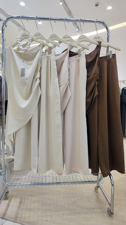 Maria's "Asymmetrical Drape" Co-ord Set