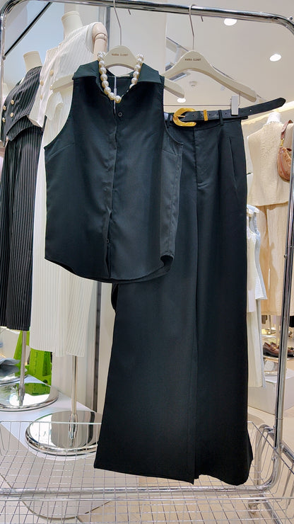 The "City Classic" Belted Co-ord Set: