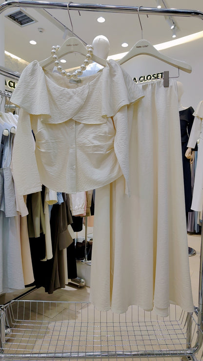Maria's "Overlap Shoulder" Co-ord Set