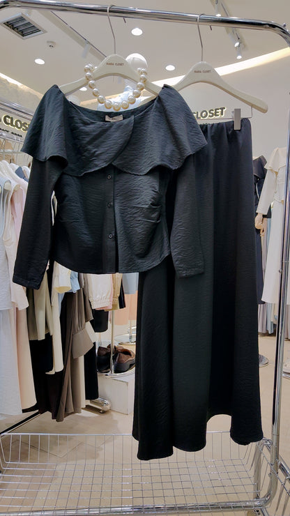 Maria's "Overlap Shoulder" Co-ord Set