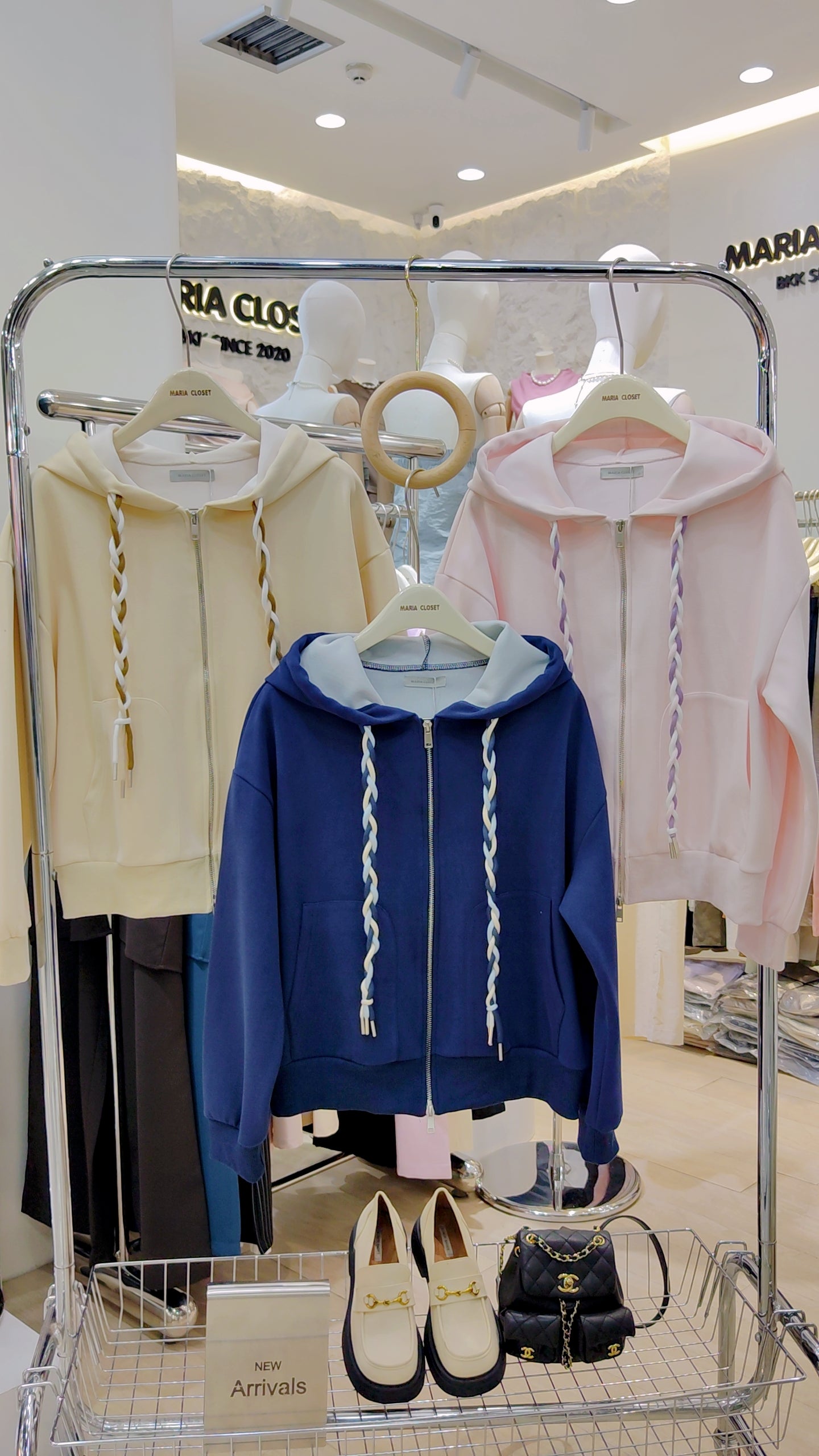 The "Braided Cord" Zip Hoodie