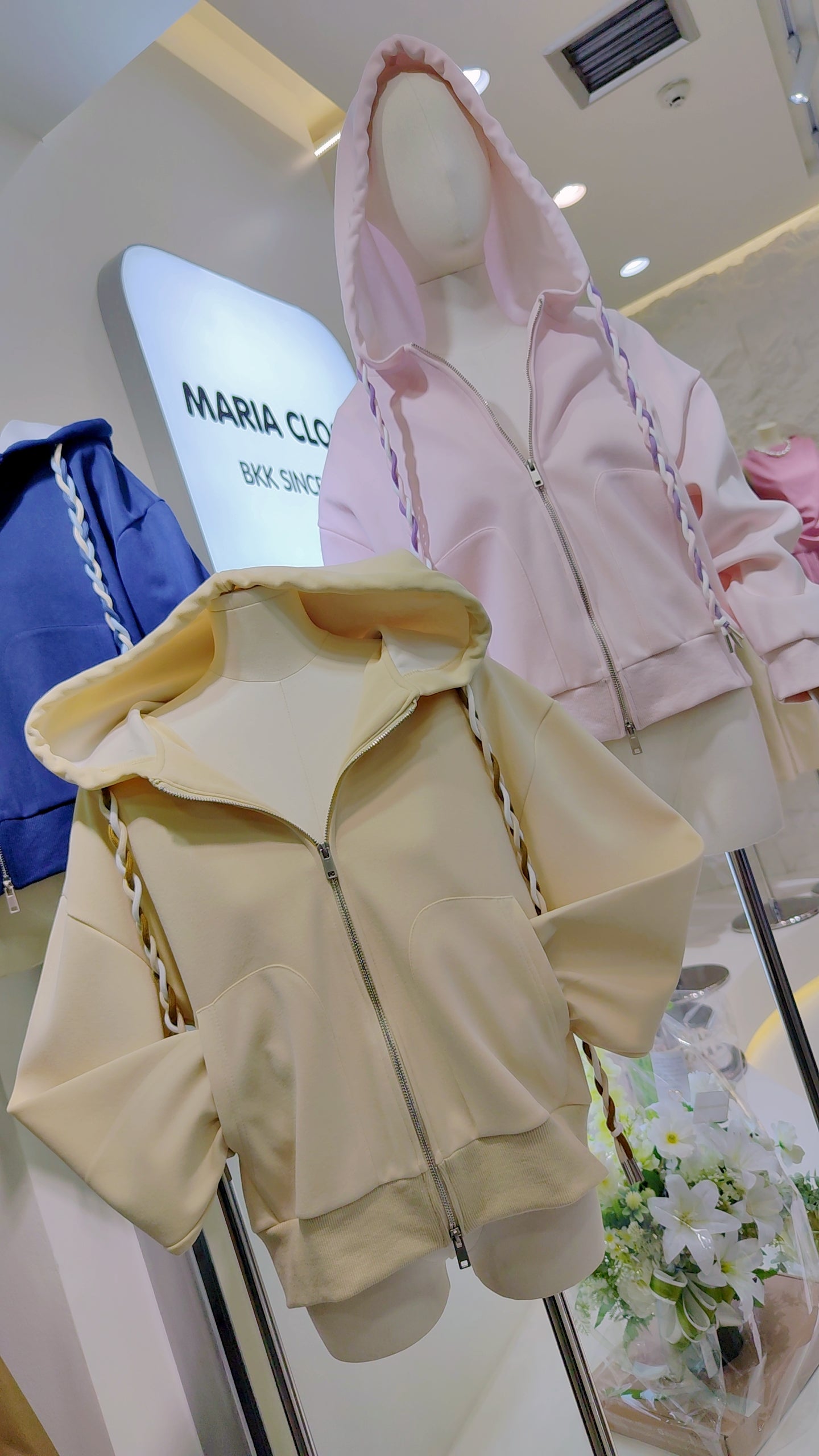 The "Braided Cord" Zip Hoodie