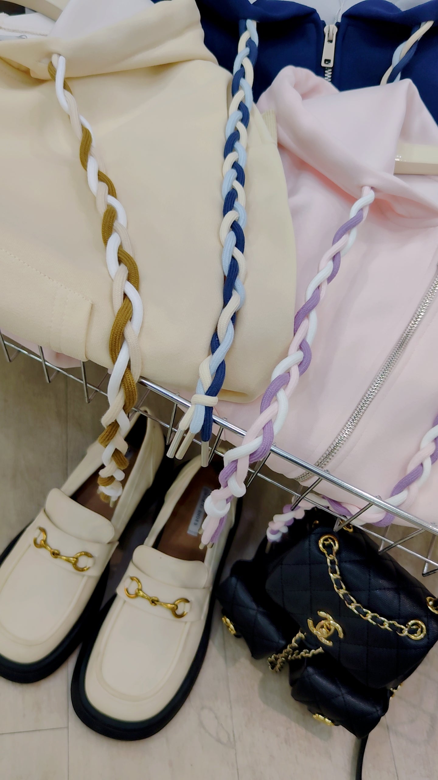 The "Braided Cord" Zip Hoodie