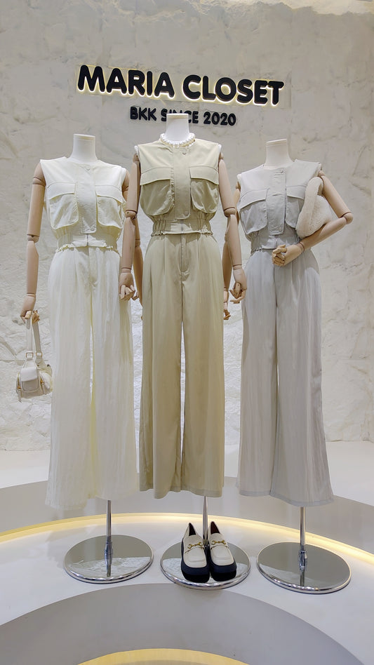 The "Cargo Pocket" Sleeveless Set