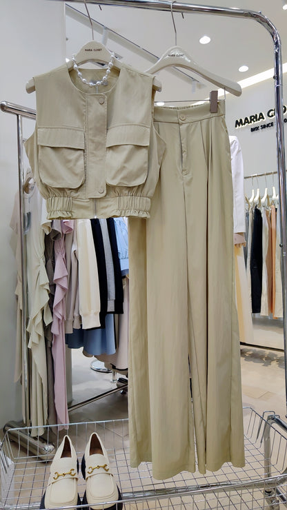 The "Cargo Pocket" Sleeveless Set