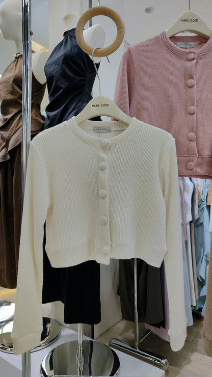 The "Café" Cropped Cardigan