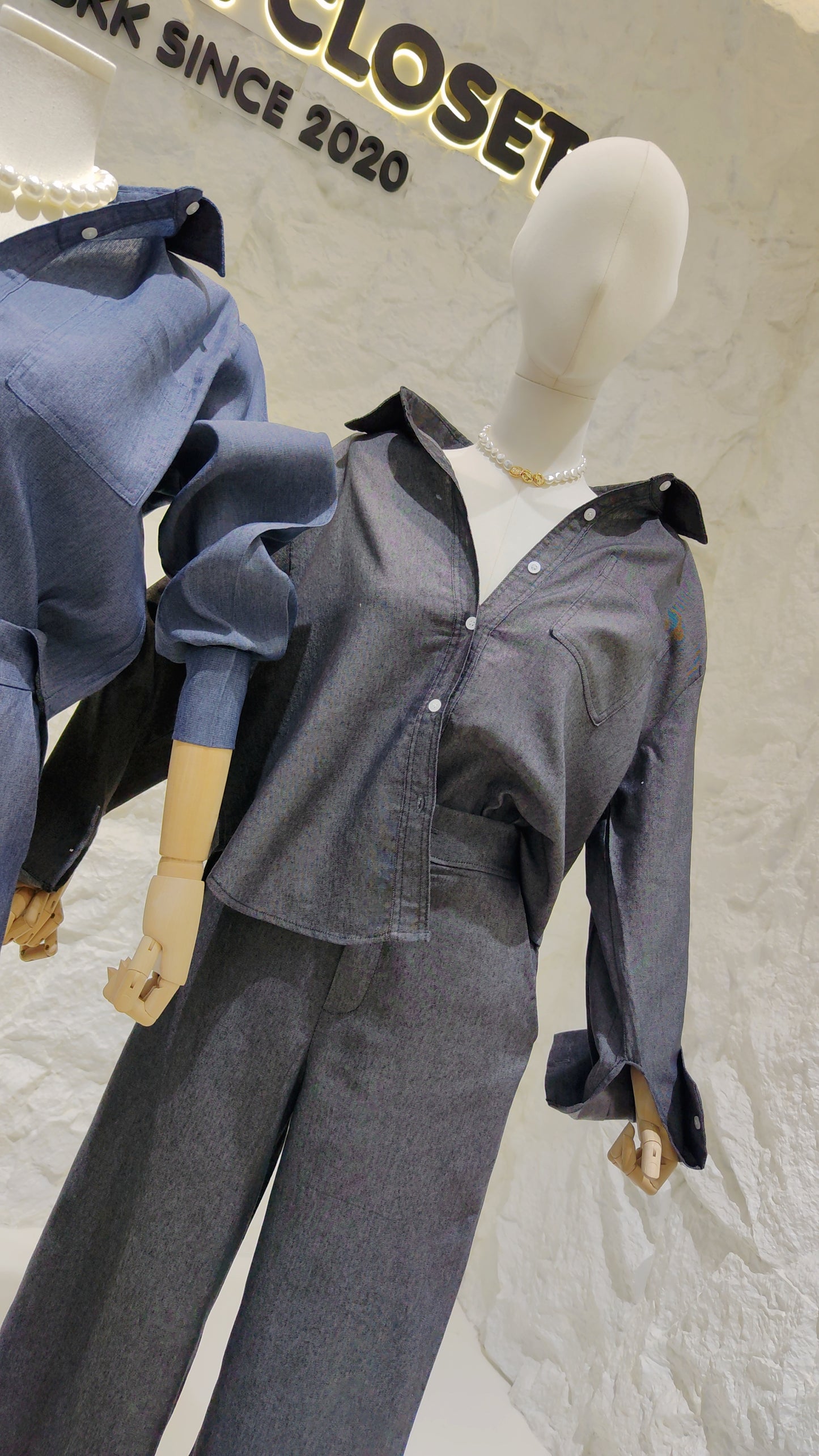 The "Brooklyn" Chambray Set