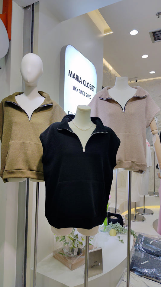 The "Cameron" Quarter-Zip Vest: