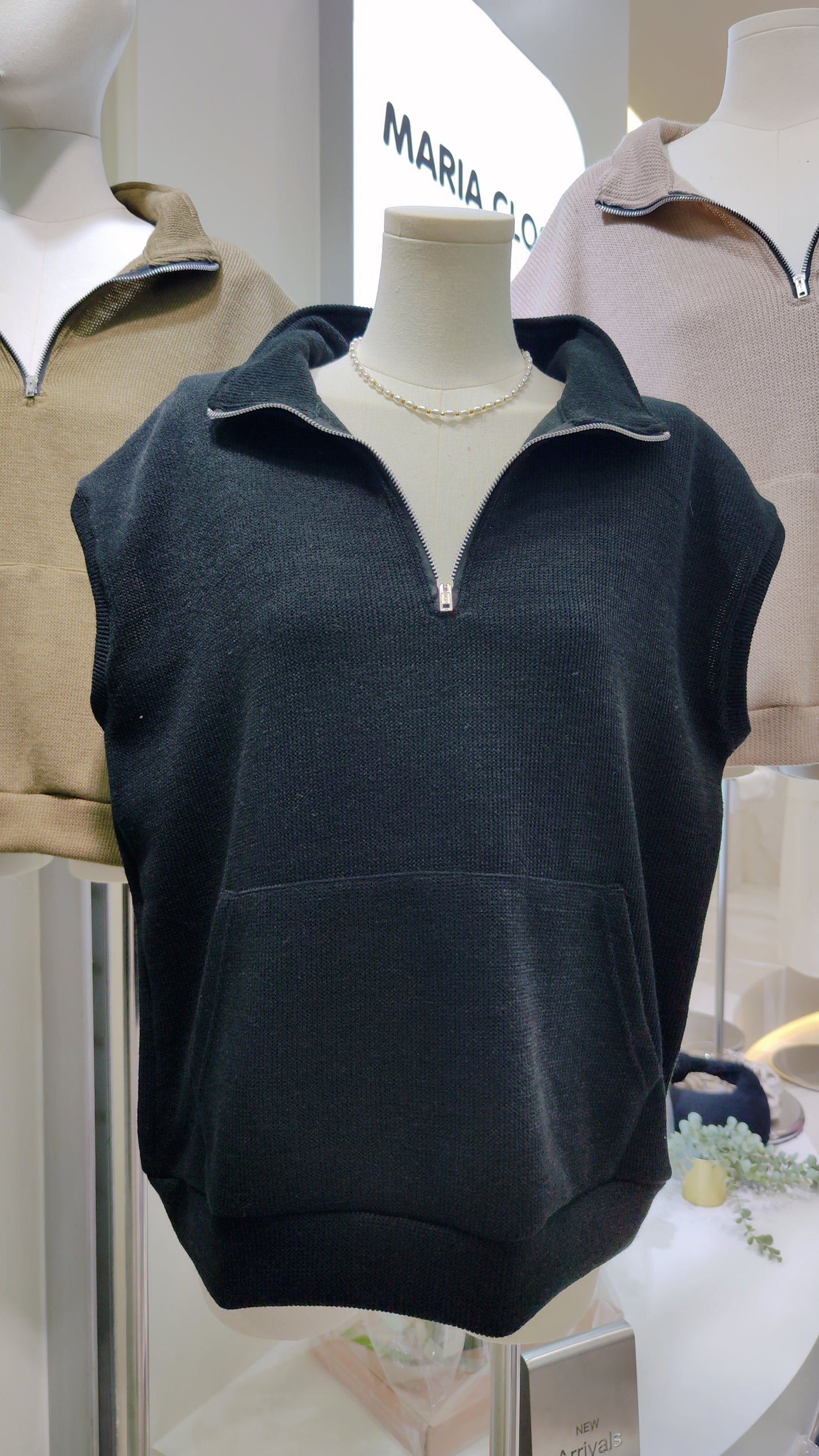 The "Cameron" Quarter-Zip Vest: