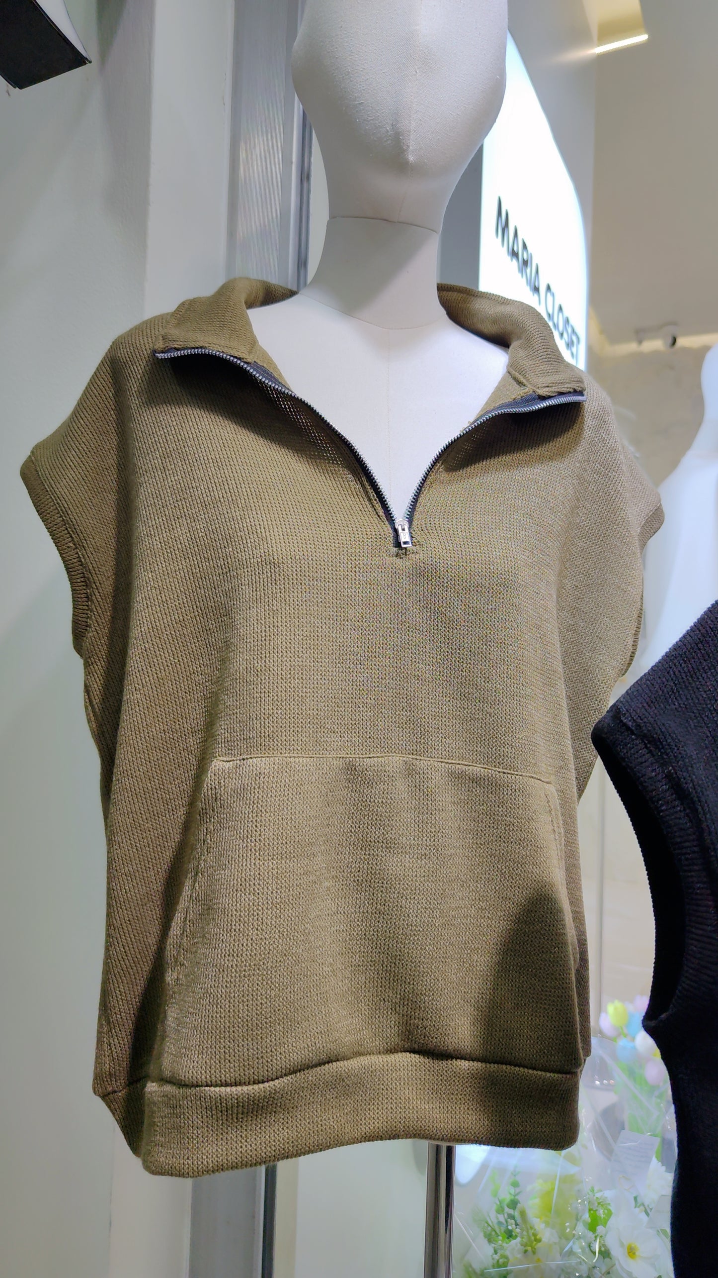 The "Cameron" Quarter-Zip Vest: