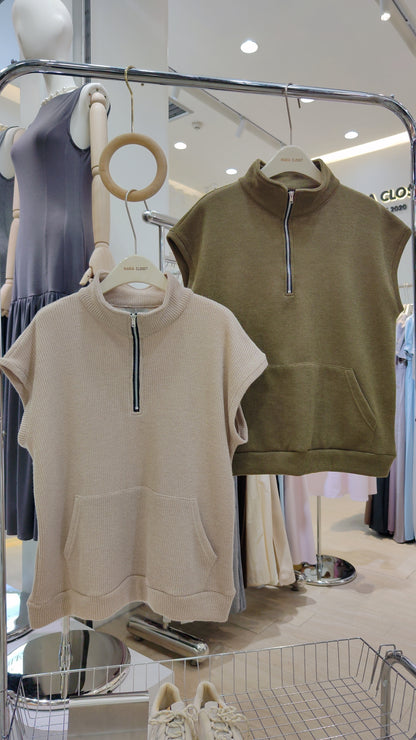 The "Cameron" Quarter-Zip Vest: