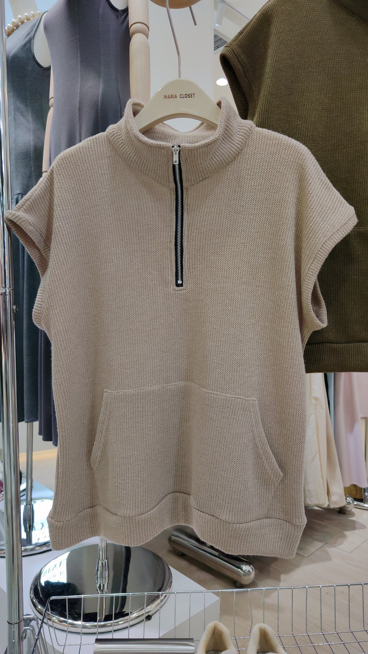 The "Cameron" Quarter-Zip Vest:
