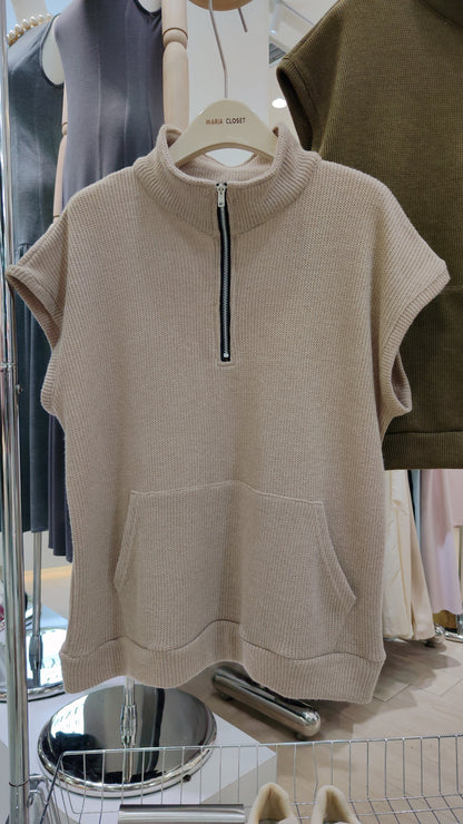 The "Cameron" Quarter-Zip Vest: