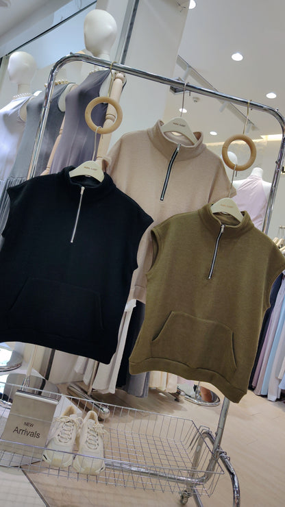 The "Cameron" Quarter-Zip Vest: