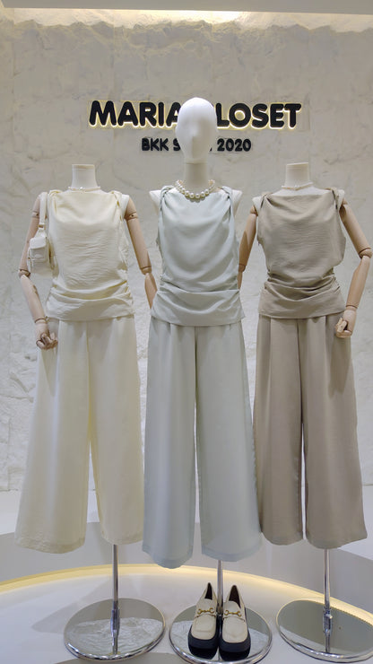 The "Calla" Cowl Neck Set