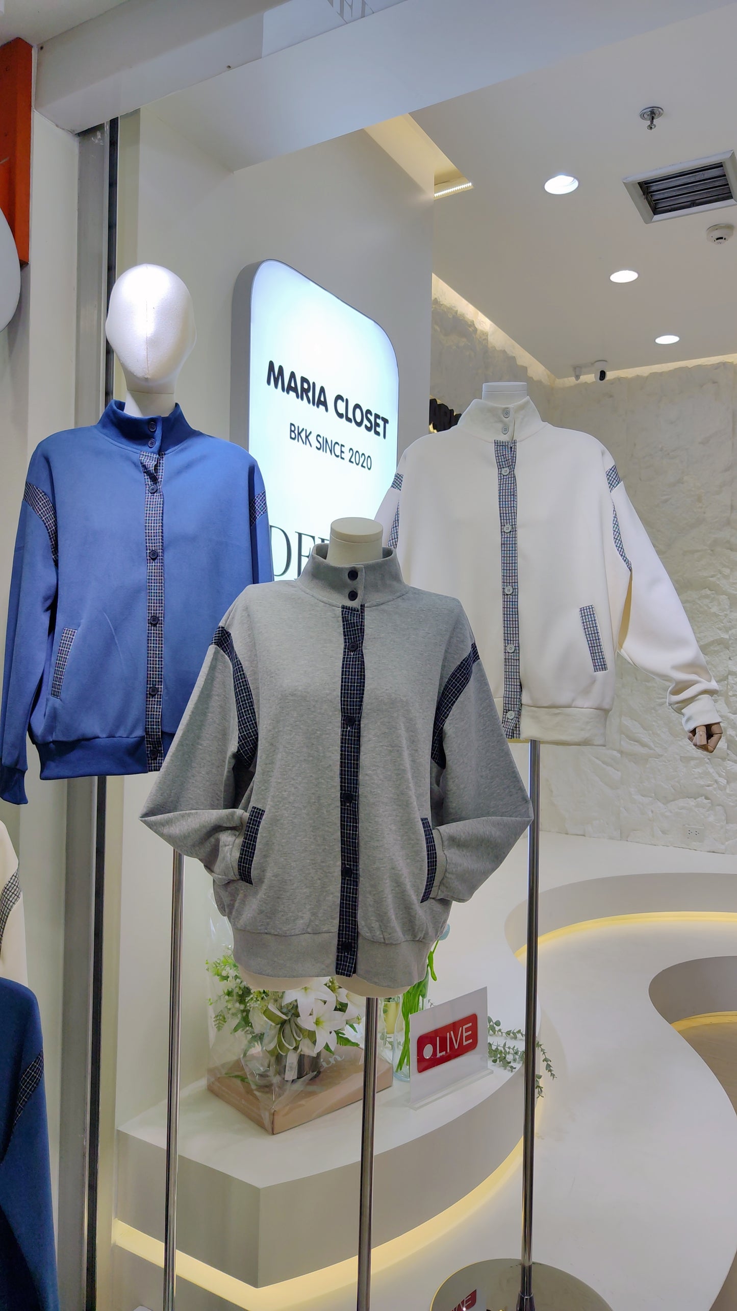 The "Varsity" Plaid Trim Jacket