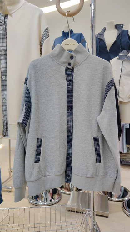 The "Varsity" Plaid Trim Jacket