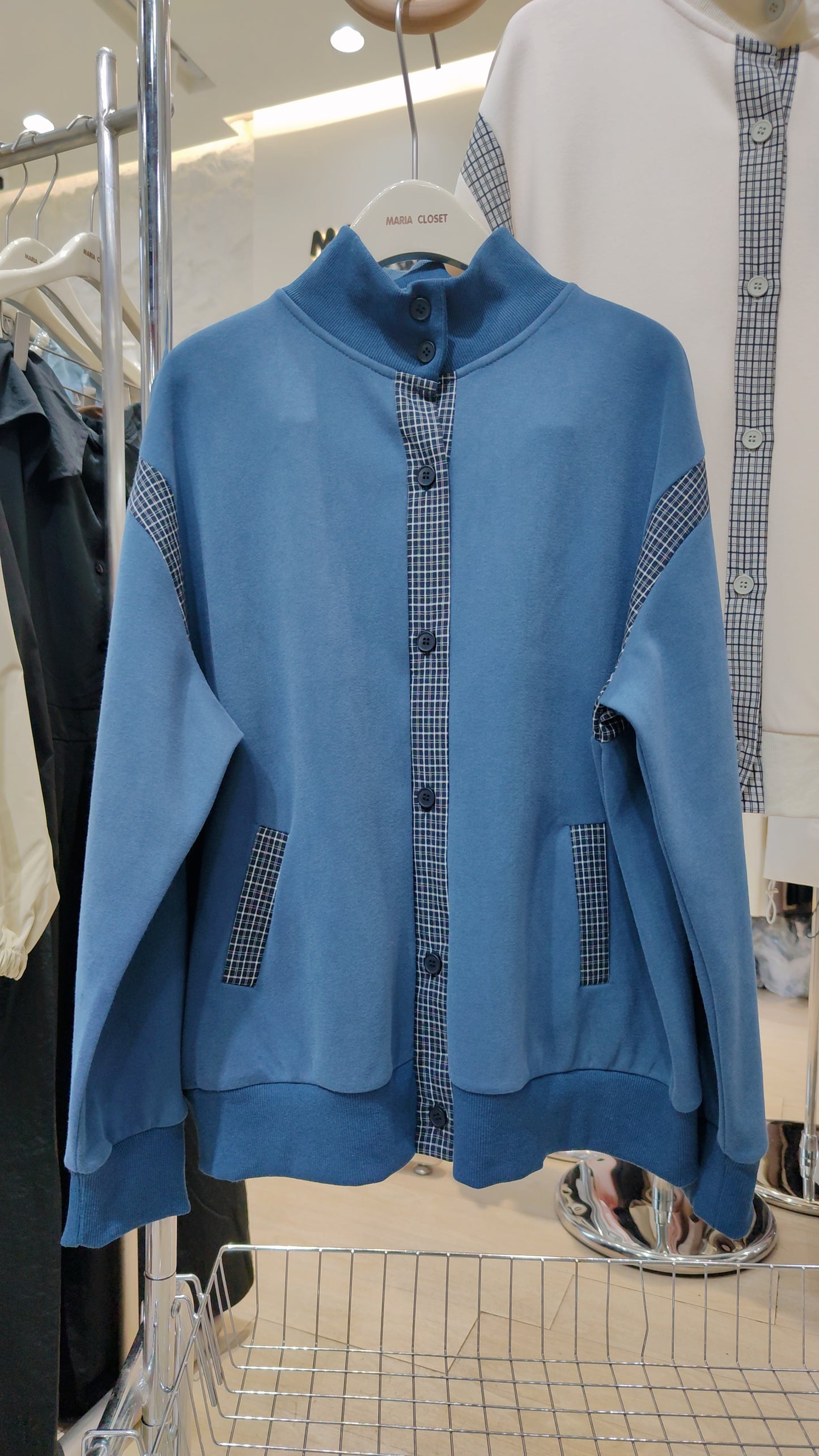 The "Varsity" Plaid Trim Jacket