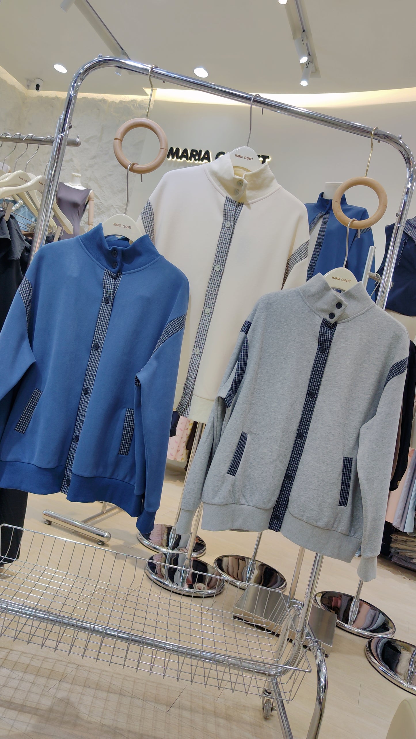 The "Varsity" Plaid Trim Jacket