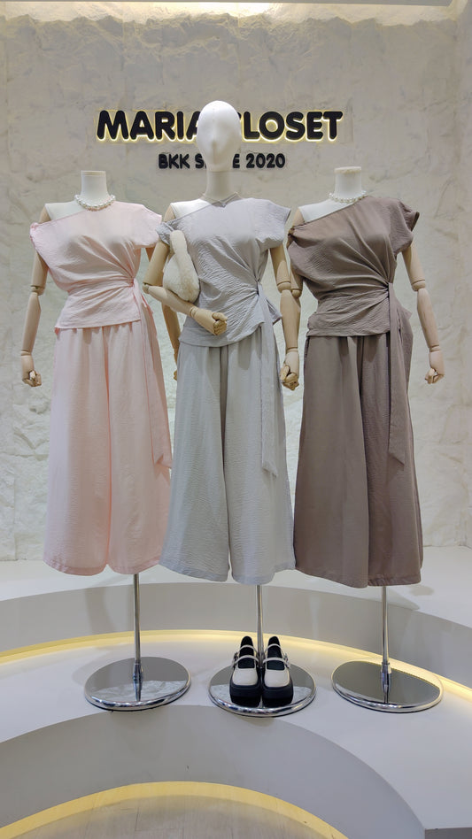 The "Diana" Draped Tie Set