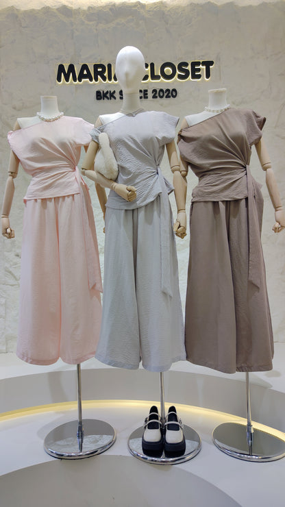 The "Diana" Draped Tie Set