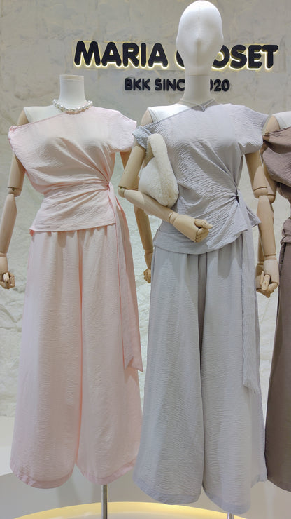 The "Diana" Draped Tie Set