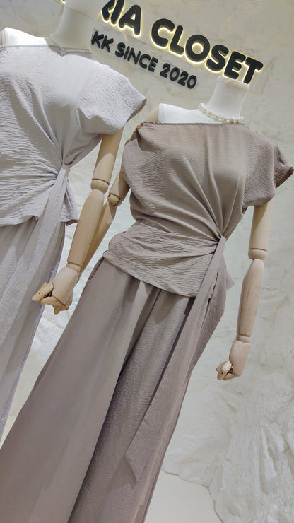 The "Diana" Draped Tie Set