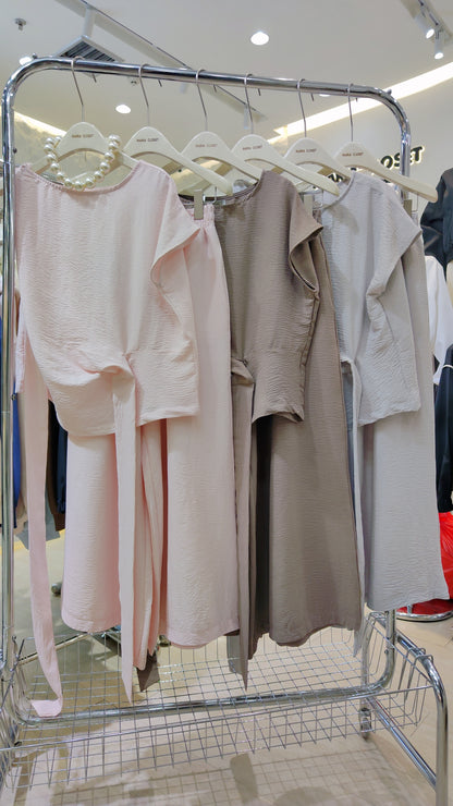 The "Diana" Draped Tie Set