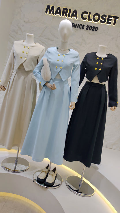 The "Heiress" Gold Button Set