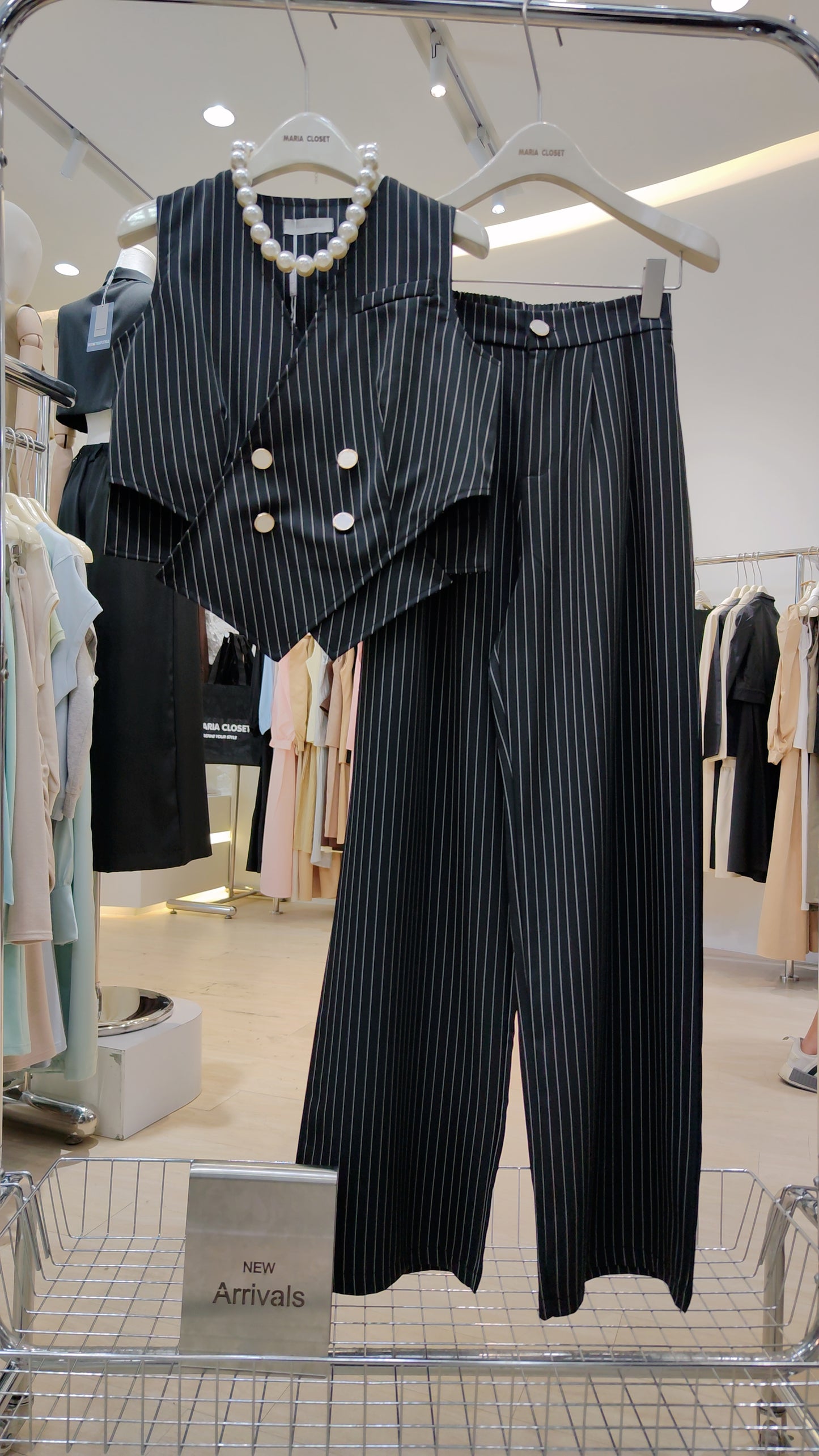 The "Wall Street" Pinstripe Set:
