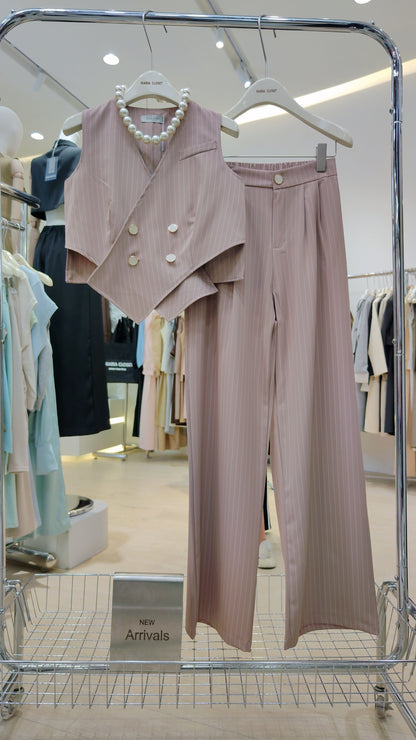 The "Wall Street" Pinstripe Set: