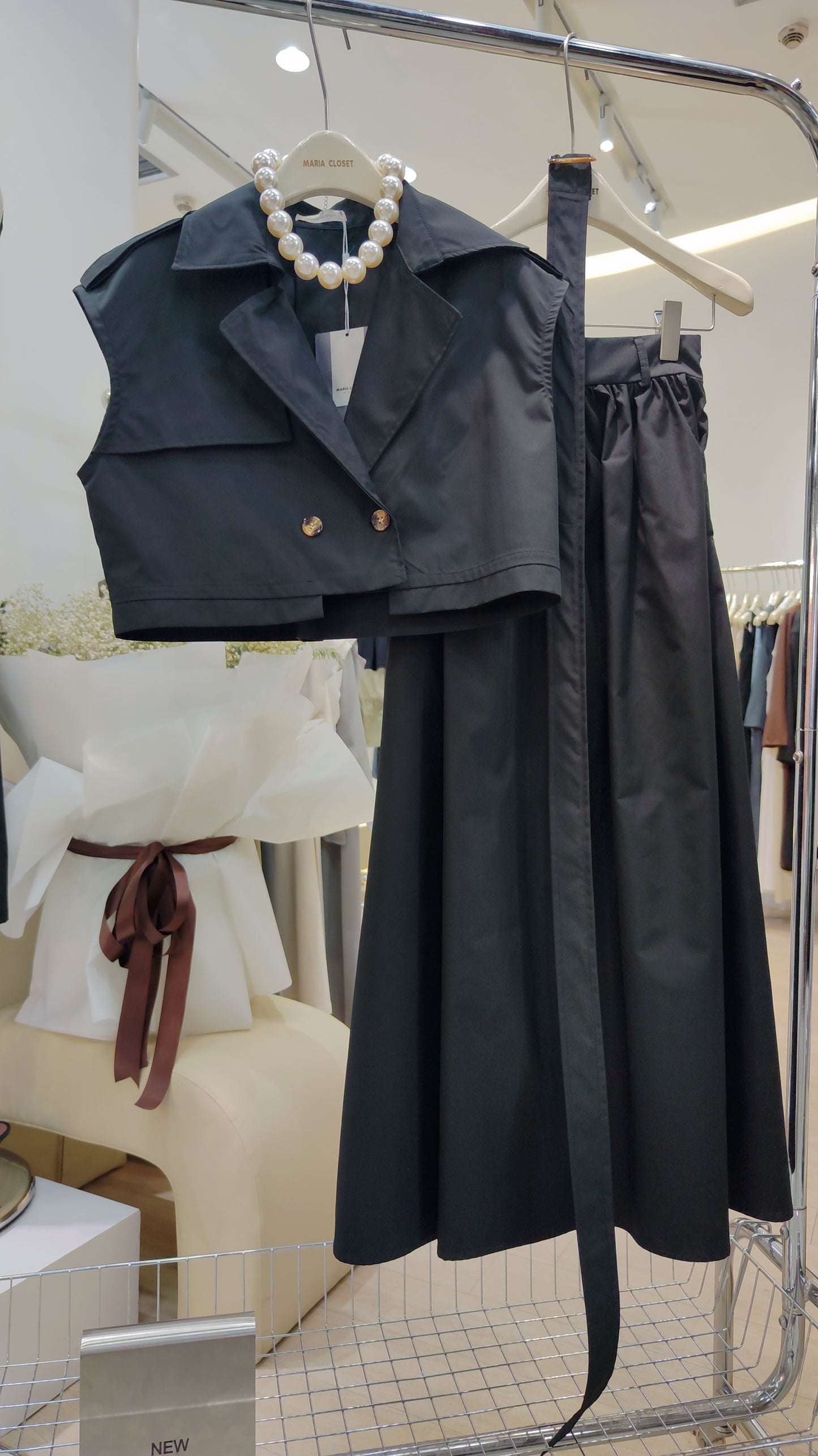 The "Audrey" Trench Vest Set