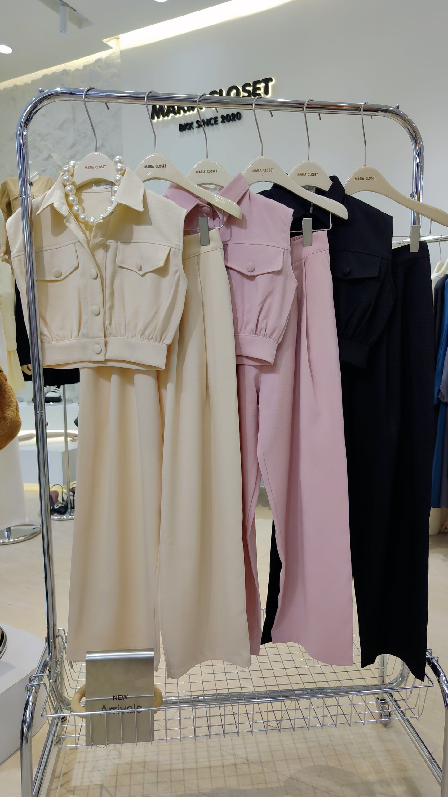 The "Bouclé" Cropped Vest Set