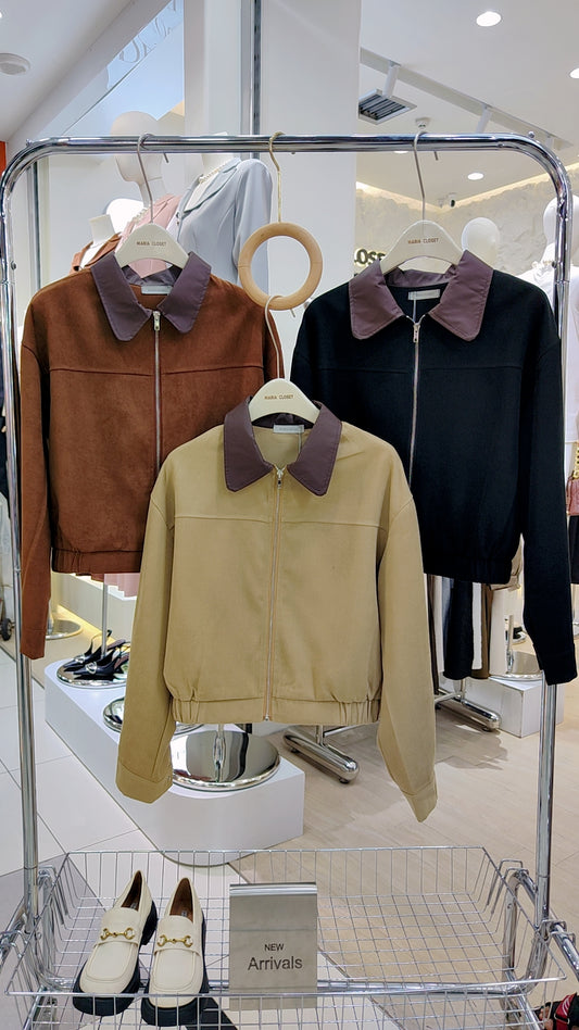 The "Luxe Suede" Zip-Up Jacket