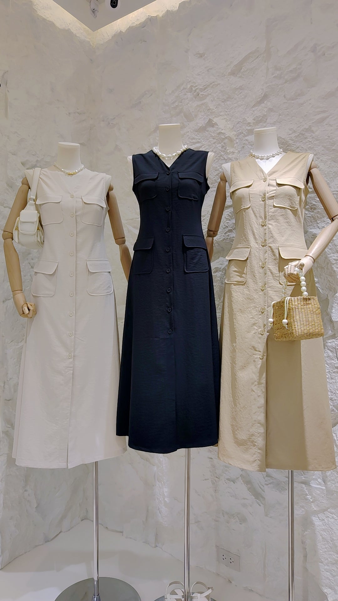 Maria's "Four-Pocket" Utility Shirt Dress
