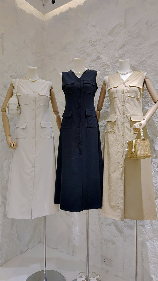 Maria's "Four-Pocket" Utility Shirt Dress