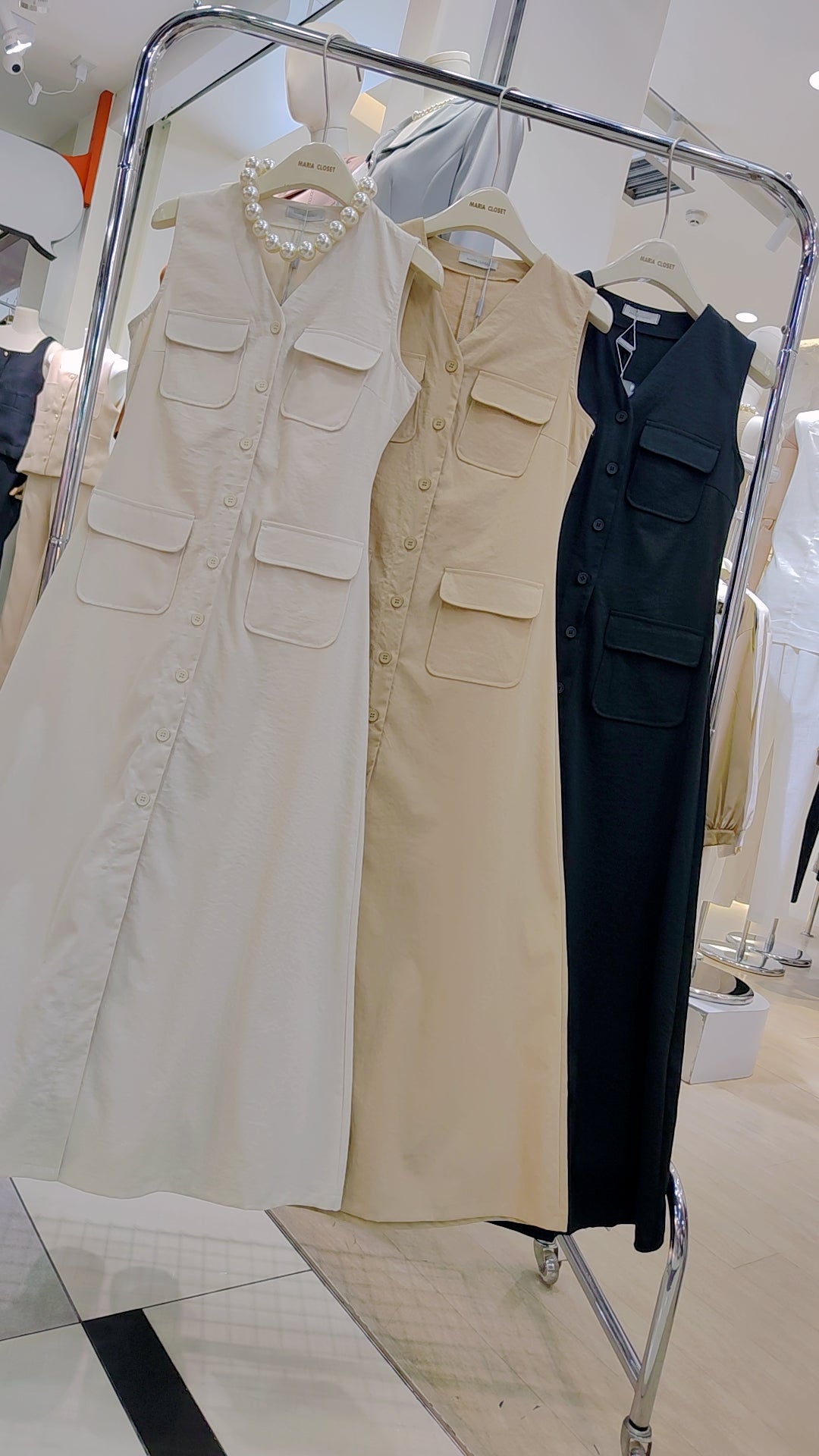 Maria's "Four-Pocket" Utility Shirt Dress
