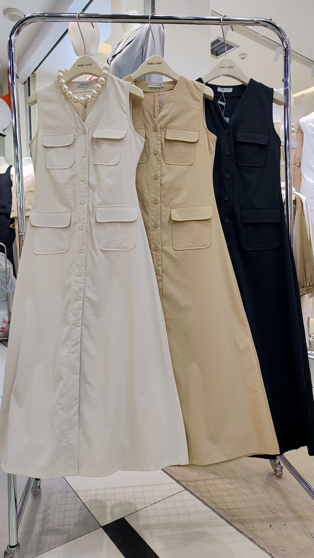 Maria's "Four-Pocket" Utility Shirt Dress